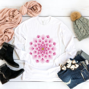 Camiseta Flor de Mandala Rosa