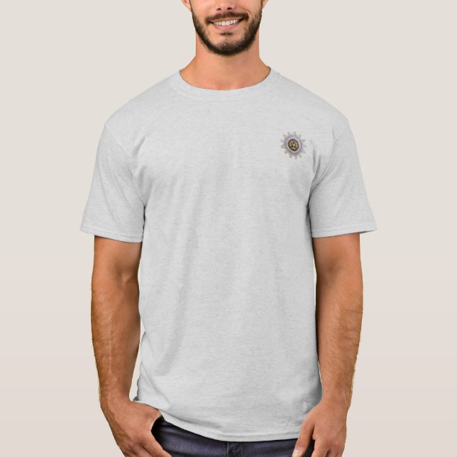Camiseta Flor de Maracujá Emblem | Fundamentos da Flora (Frente)