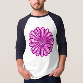 Camiseta Flor de Margarida Africana, Ilustração Realista