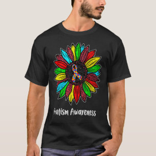 Camiseta Flor de Margarida Conscientização do Autismo Flora