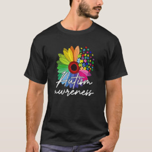 Camiseta Flor de Margarida Conscientização do Autismo para 