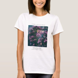 Camiseta Flor de Nascimento de Fevereiro