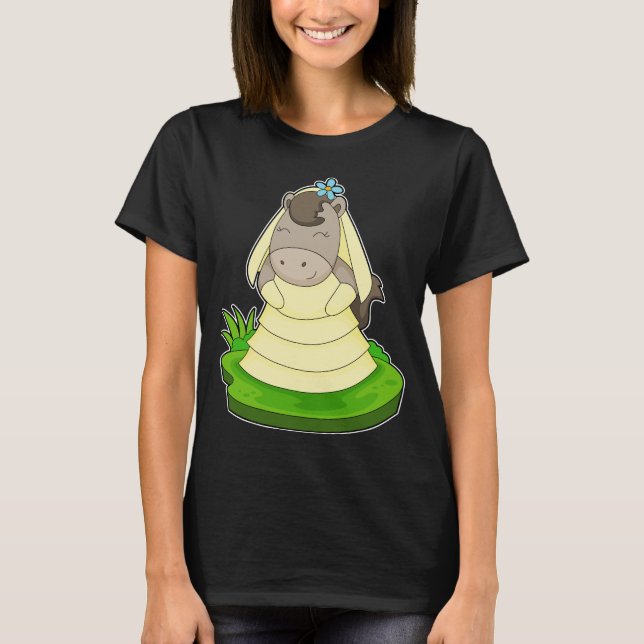 Camiseta Flor de Noiva de Cavalo Casamento (Frente)