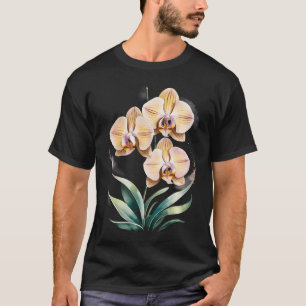 Camiseta Flor de Orquídea Amarela