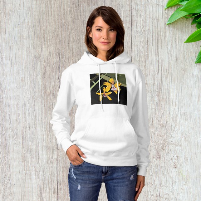 Camiseta Flor de Orquídea Amarela Botânica Tropical (Criador carregado)