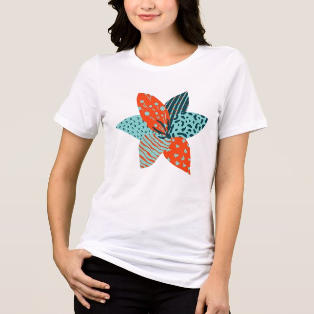 Camiseta Flor de patch (Frente)
