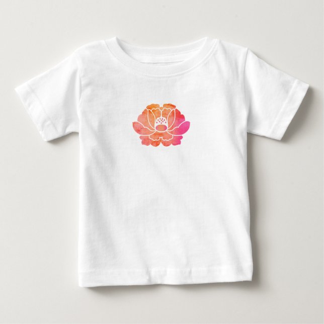 Camiseta flor de peônia (Frente)