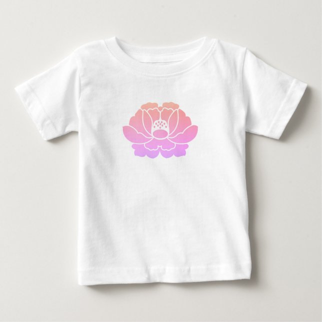 Camiseta flor de peônia (Frente)