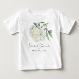 Camiseta Flor de Peônia em Aquarela | Chá de Noiva
