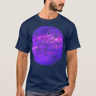 Camiseta Flor de Peony Branco