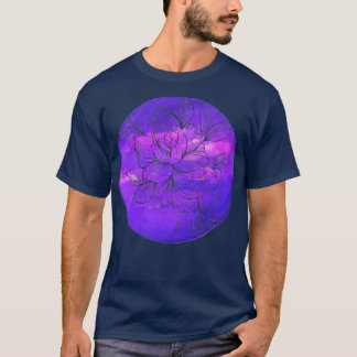 Camiseta Flor de Peony Branco