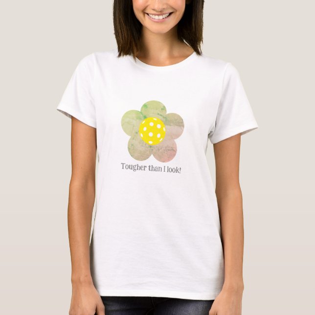 Camiseta Flor de Poder Pickleball (Frente)