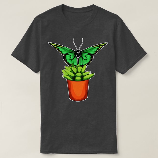 Camiseta Flor de pote da Planta Butterfly (Frente do Design)