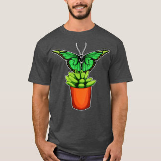 Camiseta Flor de pote da Planta Butterfly