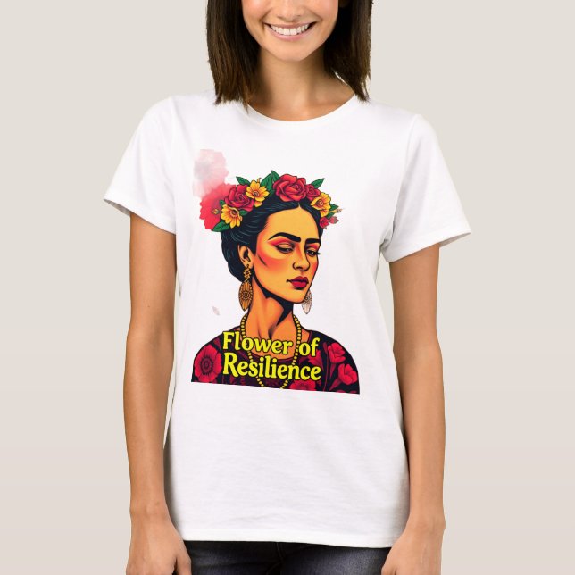 Camiseta Flor de Resiliência "T-Shirt For Women'' (Frente)