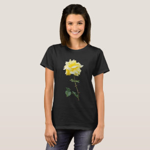 Camiseta Flor de rosa amarela