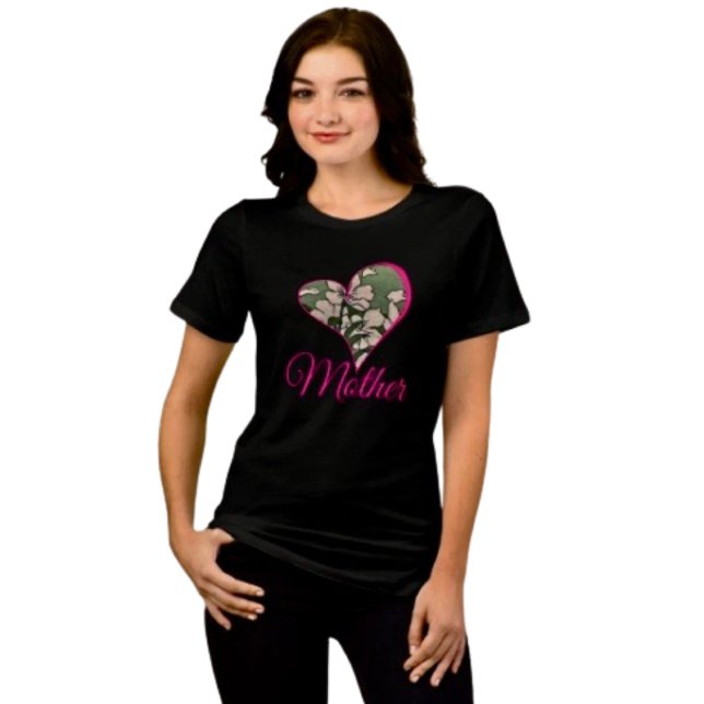 Camiseta Flor de Rosa Verde (Treat Mom in style—this comfy women’s tee makes the perfect heartfelt Mother’s Day gift)