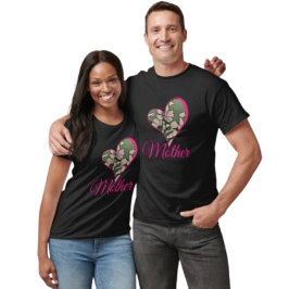 Camiseta Flor de Rosa Verde