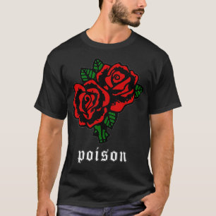 Camiseta Flor de Rosa vermelha estética de resmos suaves en