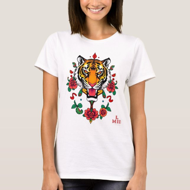 CAMISETA FLOR DE TIGRE (Frente)