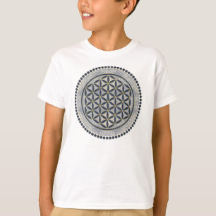 Camiseta Flor de Vida / Blume des Lebens - Botão IX