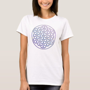 Camiseta Flor de Vida / Blume des Lebens - violeta de selo