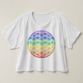 Camiseta Flor de Vida Fluido Superior