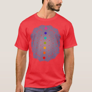 Camiseta Flor de vida turquesa 2