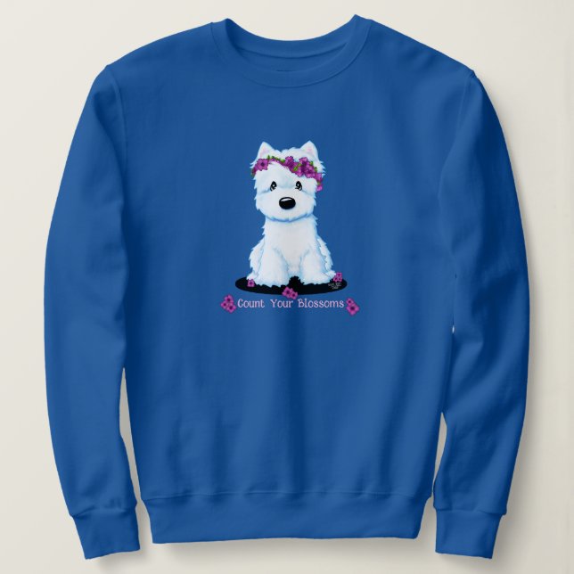 Camiseta Flor de Westie (Frente do Design)