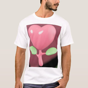 Camiseta Flor do Coração Amor.