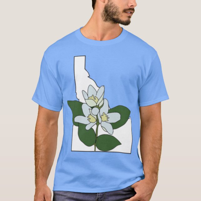 Camiseta Flor do Estado de Idaho 1 (Frente)