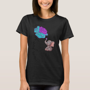 Camiseta Flor do Grafismo da Fita do Elefante de Conscienti
