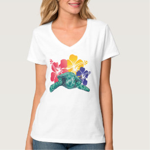 Camiseta Flor do hibiscus de Havaí