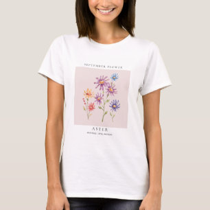 Camiseta Flor do Mês de Nascimento de Setembro