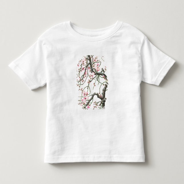 Camiseta Flor do pêssego (cor no papel) (Frente)