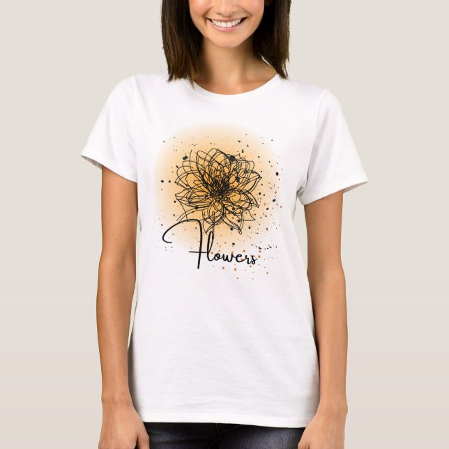 Camiseta Flor do sol (Frente)