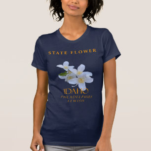 Camiseta Flor do Território de Idaho O Mock Orange