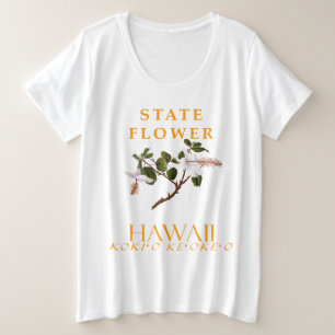 Camiseta Flor do Território do Havaí O Hibiscus arnottianus