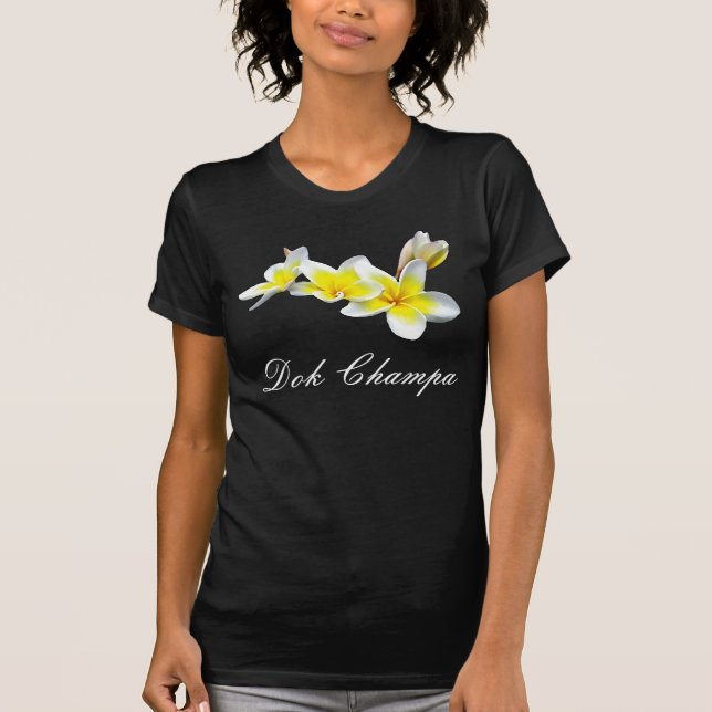 CAMISETA FLOR DOK CHAMPA DO LAO - PLUMERIA RUBRA (Frente)