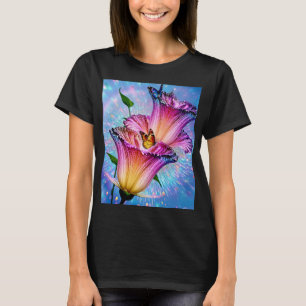 Camiseta Flor e borboleta lindas