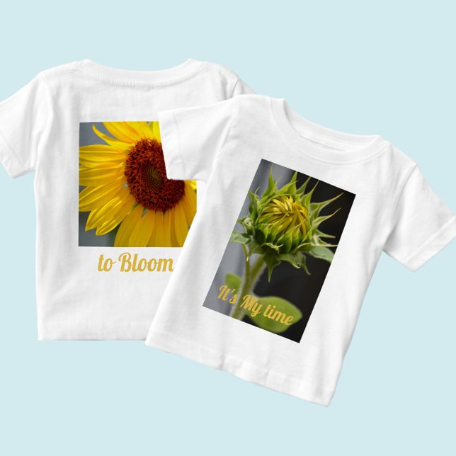 Camiseta Flor e Flor de Girassol (Criador carregado)