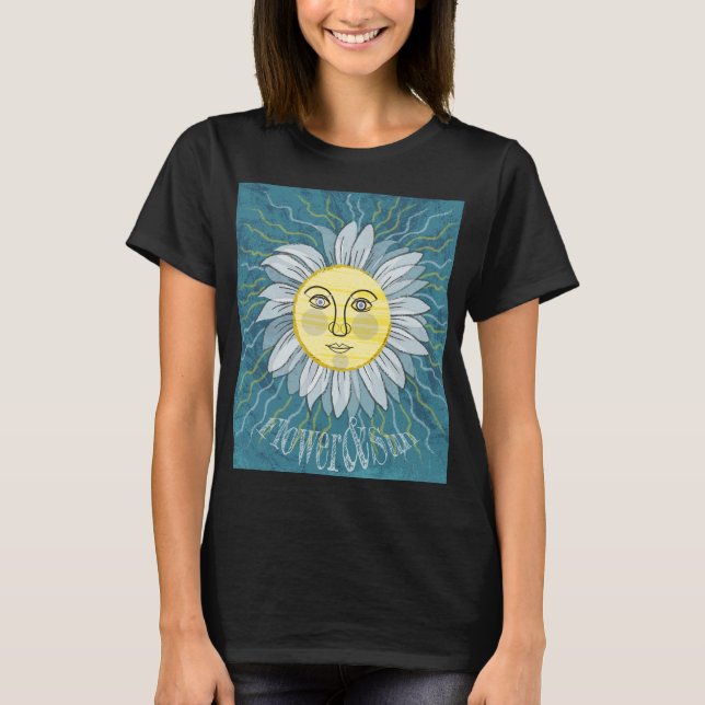 Camiseta Flor e Sol - Natureza (Frente)
