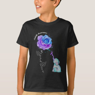 Camiseta Flor Elefante Conscientização Prevenção de Suicídi