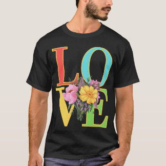 Camiseta Flor em menino apaixonado