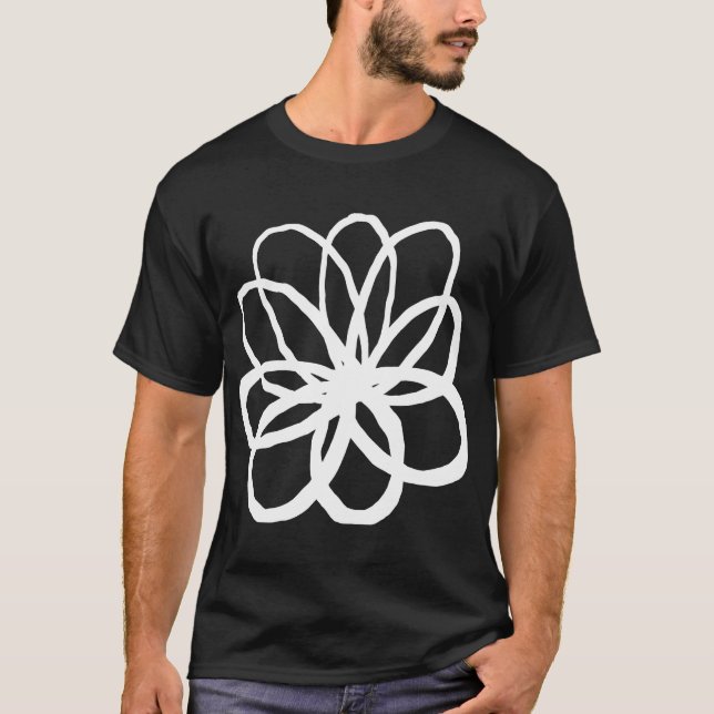 Camiseta Flor Espontânea - Branco (Frente)