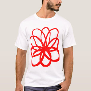 Camiseta Flor Espontânea - Vermelha