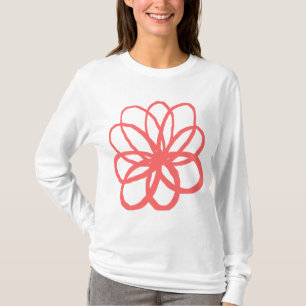 Camiseta Flor Espontâneo - Rosa Tropical