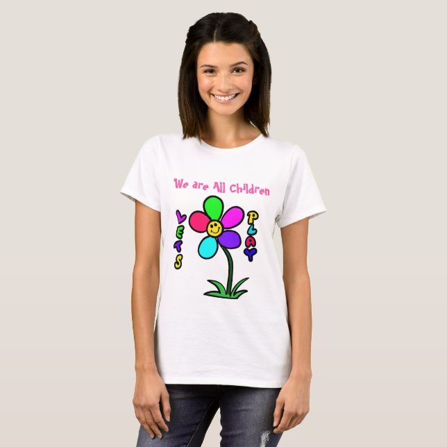 CAMISETA FLOR FELIZ (Frente Completa)