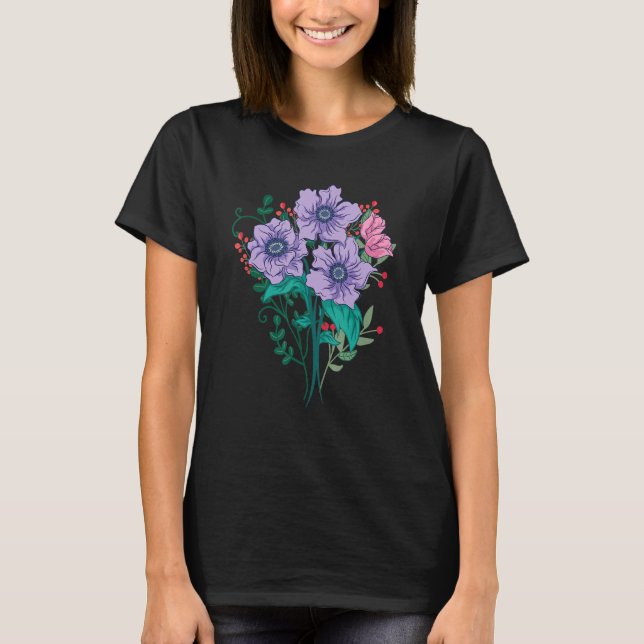 Camiseta Flor Flor Florestal Floral Botânica Bo (Frente)