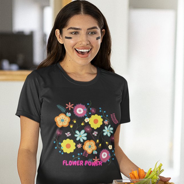 Camiseta Flor Floral Cor-de-rosa (Criador carregado)